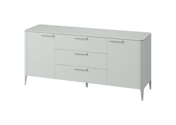 Тумба Type oak 2 двери 3 ящика (светло-серый) — изображение 2