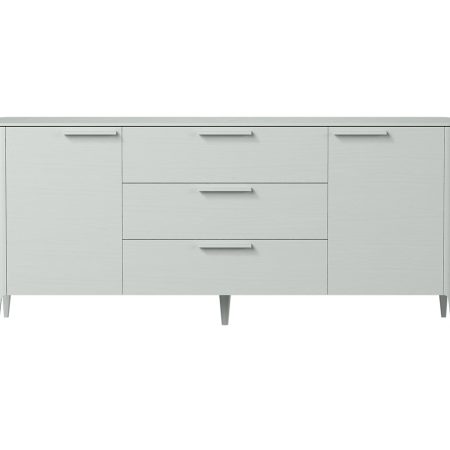 Тумба Type oak 2 двери 3 ящика (светло-серый)