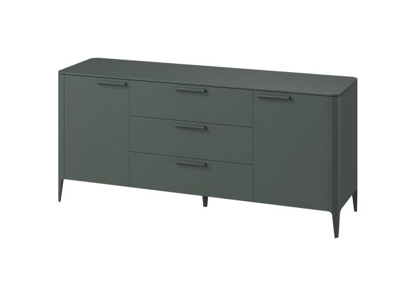 Тумба Type oak 2 двери 3 ящика (темно-серый) — изображение 2