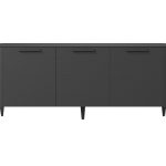 Тумба Type oak 3 двери ширина 160 см (черный)