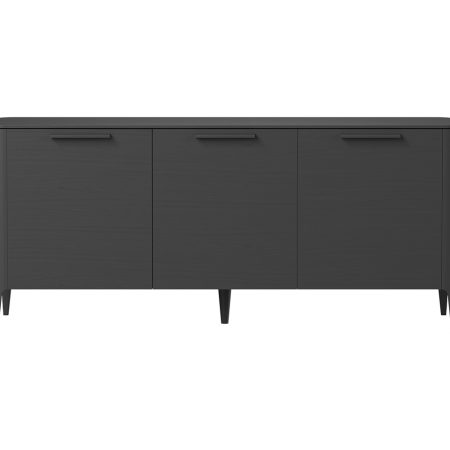 Тумба Type oak 3 двери ширина 160 см (черный)