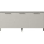 Тумба Type oak 3 двери ширина 160 см (серо-бежевый)