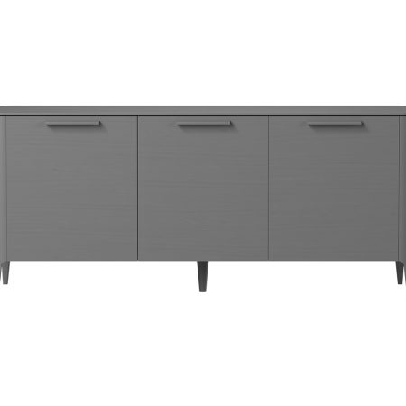 Тумба Type oak 3 двери ширина 160 см (серый)