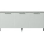 Тумба Type oak 3 двери ширина 160 см (светло-серый)