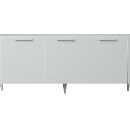 Тумба Type oak 3 двери ширина 160 см (светло-серый)