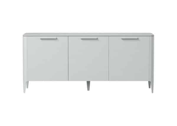 Тумба Type oak 3 двери ширина 160 см (светло-серый)
