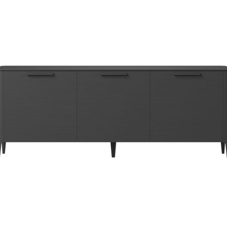 Тумба Type oak 3 двери ширина 180 см (черный)