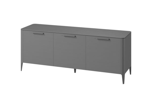 Тумба Type oak 3 двери ширина 180 см (серый) — изображение 2