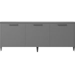 Тумба Type oak 3 двери ширина 180 см (серый)