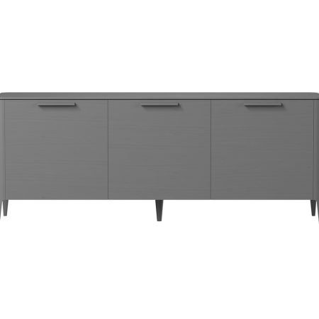 Тумба Type oak 3 двери ширина 180 см (серый)