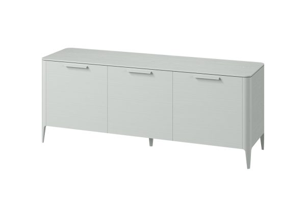 Тумба Type oak 3 двери ширина 180 см (светло-серый) — изображение 2
