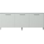 Тумба Type oak 3 двери ширина 180 см (светло-серый)