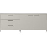 Тумба Type oak 3 ящика 2 двери L (серо-бежевый)