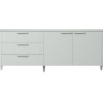 Тумба Type oak 3 ящика 2 двери L (светло-серый)