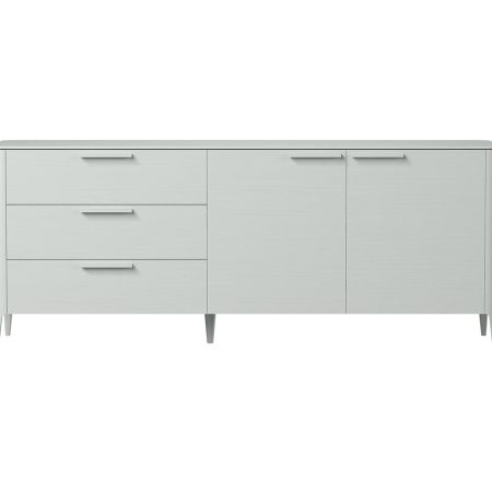 Тумба Type oak 3 ящика 2 двери L (светло-серый)