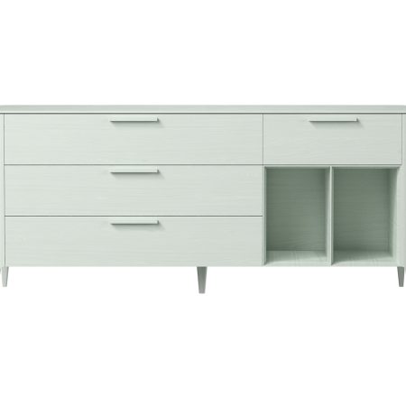 Тумба Type oak 4 ящика 2 полки ширина 180 см (белый)