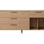 Тумба Type oak 4 ящика 2 полки ширина 180 см (натуральный дуб)