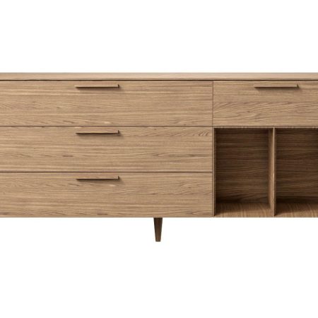 Тумба Type oak 4 ящика 2 полки ширина 180 см (натуральный дуб)