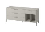 Тумба Type oak 4 ящика 2 полки ширина 180 см (серо-бежевый) — изображение 2