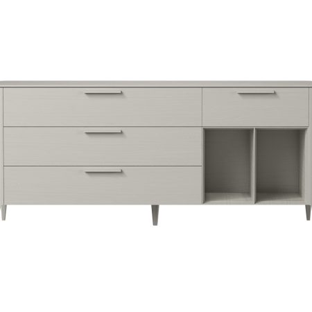 Тумба Type oak 4 ящика 2 полки ширина 180 см (серо-бежевый)