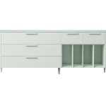 Тумба Type oak 5 ящиков 4 полки ширина 200 см (белый)