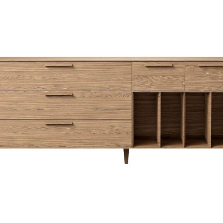 Тумба Type oak 5 ящиков 4 полки ширина 200 см (натуральный дуб)