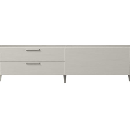 Тумба Type oak под ТВ 2 ящика откидная дверь (серо-бежевый)