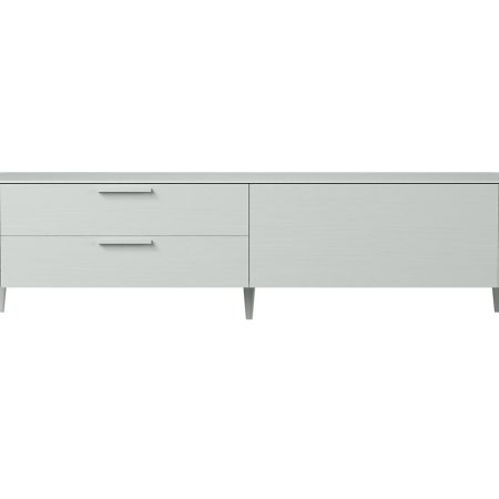 Тумба Type oak под ТВ 2 ящика откидная дверь (светло-серый)