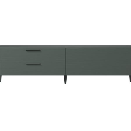 Тумба Type oak под ТВ 2 ящика откидная дверь (темно-серый)