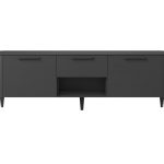 Тумба Type oak под ТВ ширина 160 см (черный)