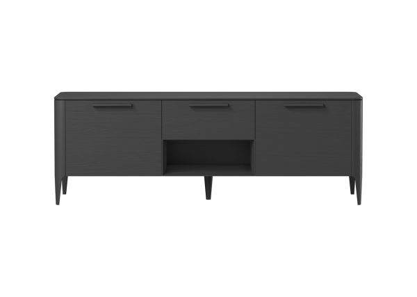 Тумба Type oak под ТВ ширина 160 см (черный)