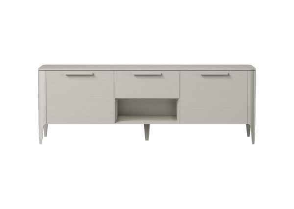 Тумба Type oak под ТВ ширина 160 см (серо-бежевый)
