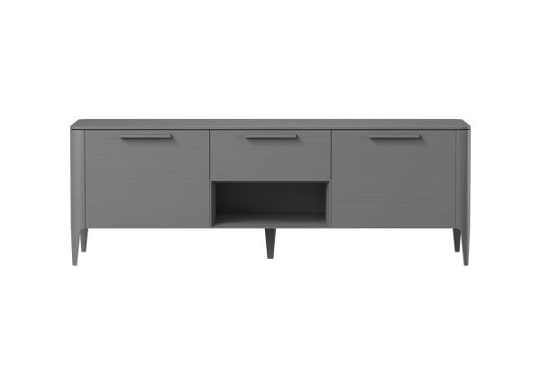 Тумба Type oak под ТВ ширина 160 см (серый)