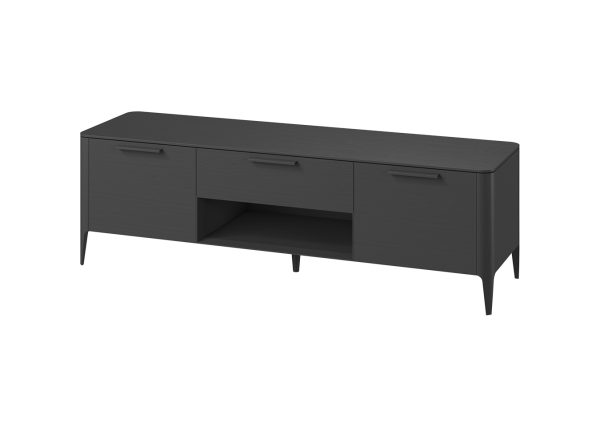 Тумба Type oak под ТВ ширина 180 см (черный) — изображение 2