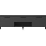 Тумба Type oak под ТВ ширина 180 см (черный)