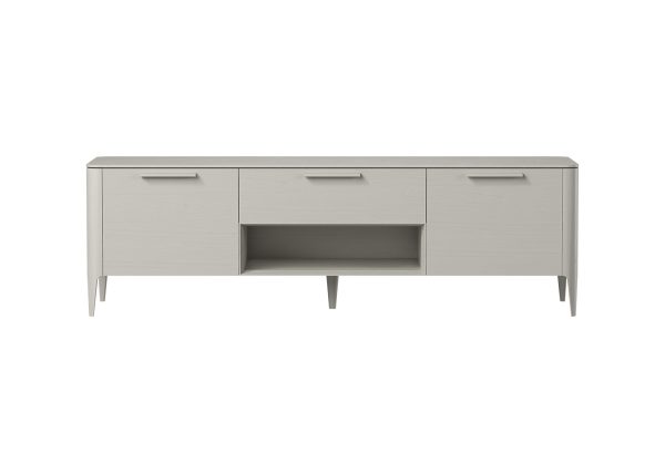 Тумба Type oak под ТВ ширина 180 см (серо-бежевый)