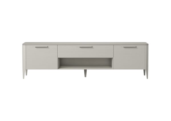 Тумба Type oak под ТВ ширина 200 см (серо-бежевый)