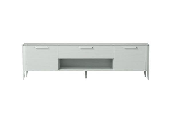 Тумба Type oak под ТВ ширина 200 см (светло-серый)