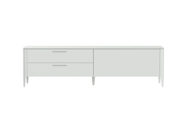 Тумба Type под ТВ 2 ящика откидная дверь (белый)