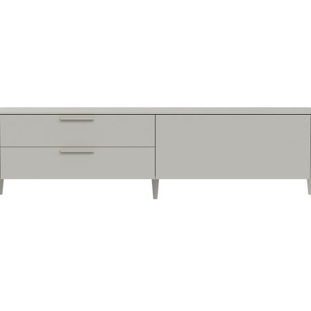 Тумба Type под ТВ 2 ящика откидная дверь (серо-бежевый)