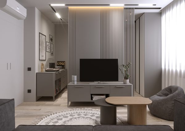 Тумба Type под ТВ ширина 160 см (серый) — изображение 3