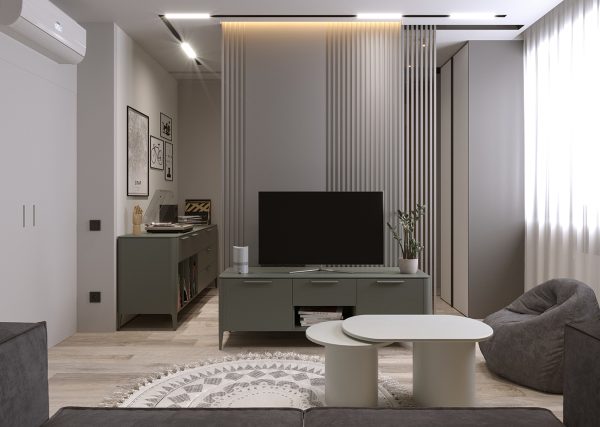 Тумба Type под ТВ ширина 160 см (темно-серый) — изображение 3