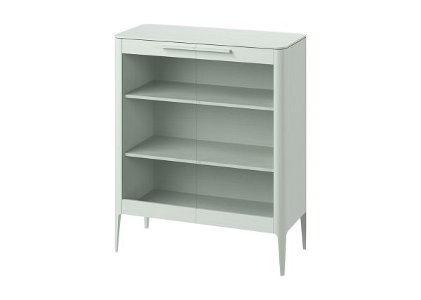 Витрина Type oak стеклянная высота 120 см (белый) — изображение 2