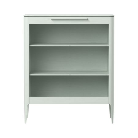 Витрина Type oak стеклянная высота 120 см (белый)