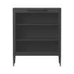 Витрина Type oak стеклянная высота 120 см (черный)