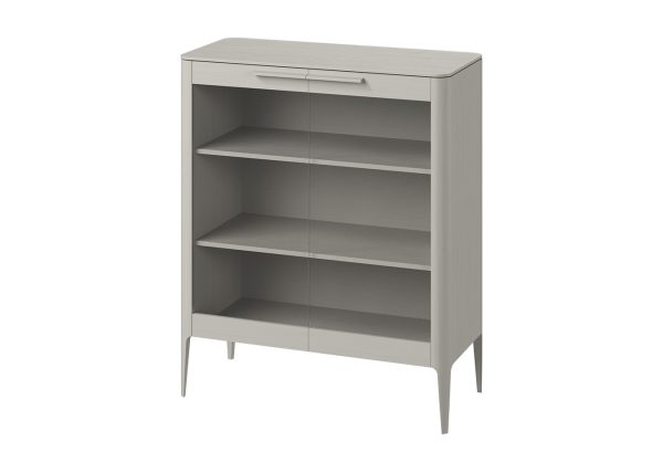 Витрина Type oak стеклянная высота 120 см (серо-бежевый) — изображение 2