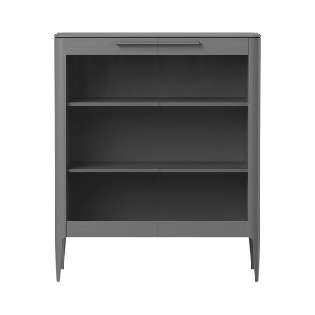 Витрина Type oak стеклянная высота 120 см (серый)