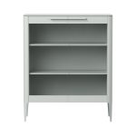 Витрина Type oak стеклянная высота 120 см (светло-серый)