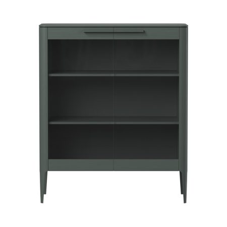 Витрина Type oak стеклянная высота 120 см (темно-серый)