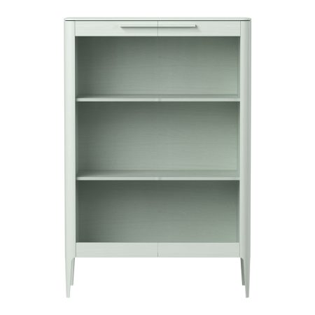 Витрина Type oak стеклянная высота 150 см (белый)